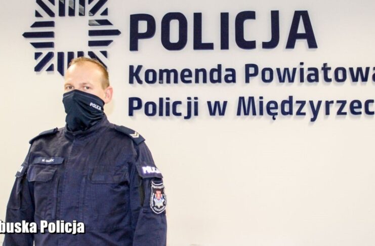Rzucił się w pościg za złodziejem mimo, że był już po służbie Starszy sierżant Mateusz Guzek rzucił się w pościg za złodziejem
