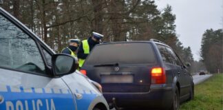 Kontrola drogowa w Bobrowicach