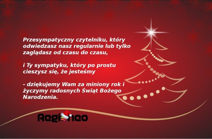 Życzymy radosnych Świąt Bożego Narodzenia Karta Bożonarodzeniowa