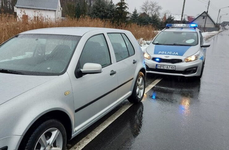 Kontrola drogowa Volkswagena