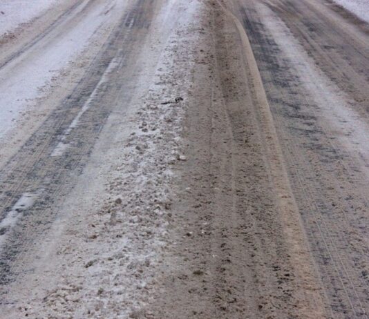 Ostrzeżenie IMGW przed oblodzeniem 8.01. dla województwa lubuskiego Ośnieżona droga