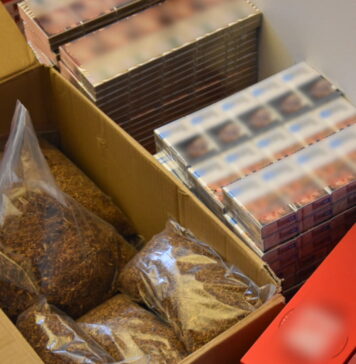 Nielegalne papierosy zabezpieczone w Żaganiu Nielegalne wyroby tytoniowe