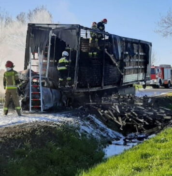 Śmiertelny wypadek między Górzycą a Kostrzynem. Spłonęły 3 samochody wypadek między Górzycą a Kostrzynem