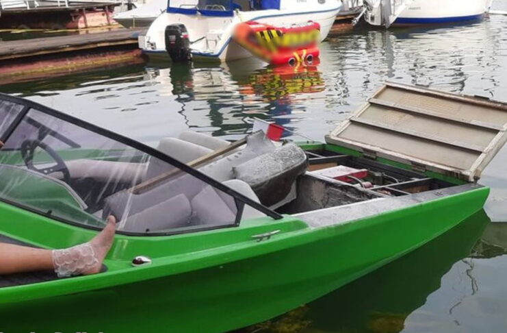 Eksplozja motorówki na jeziorze Lubiąż