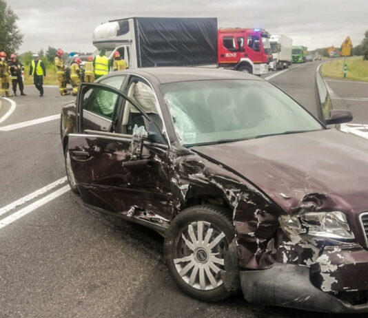 Wypadek koło Krosna Odrzańskiego