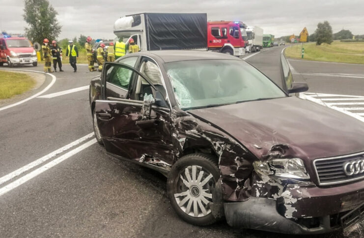 Wypadek koło Krosna Odrzańskiego