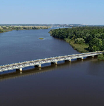 Most na rzece Bóbr. DK32 Gubin-Krosno Odrzańskie