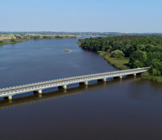 Most na rzece Bóbr. DK32 Gubin-Krosno Odrzańskie