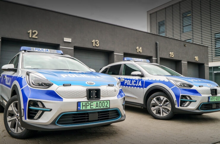 Lubuska Policja otrzymała nowe elektryczne radiowozy Elektryczne radiowozy KIA e-Niro