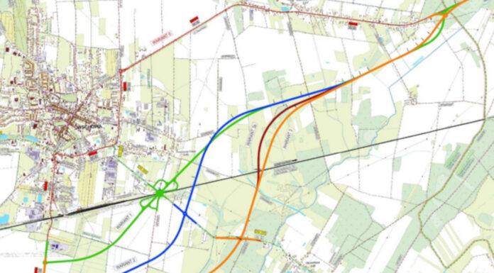 Warianty przebiegu obwodnicy Wschowy