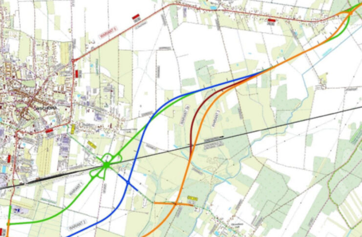 Obwodnica Wschowy: spotkanie informacyjne na temat wariantów przebiegu Warianty przebiegu obwodnicy Wschowy