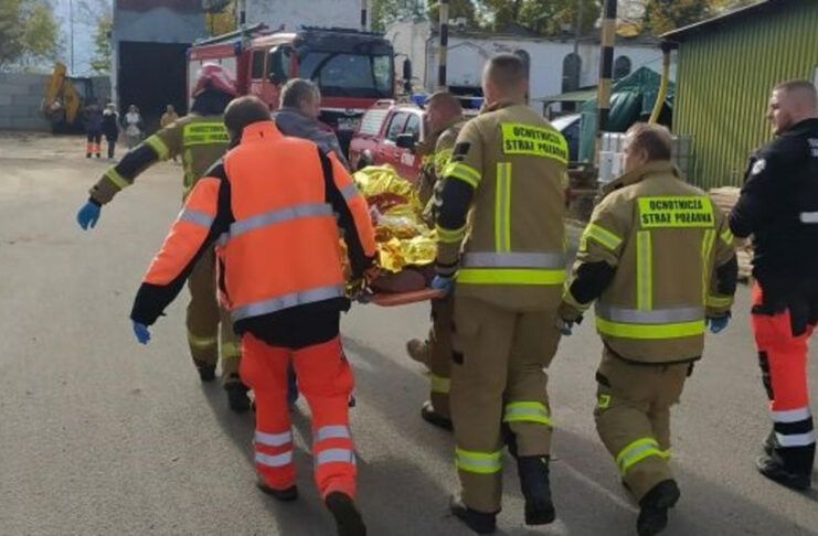 Słońsk: Wypadek w zakładzie obróbki drewna
