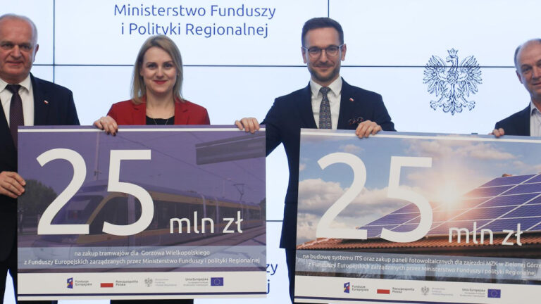 Fundusze na rozwój transportu miejskiego w Lubuskiem, MFiPR