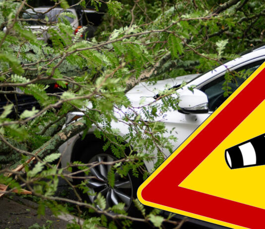 Ostrzeżenie przed silnym wiatrem