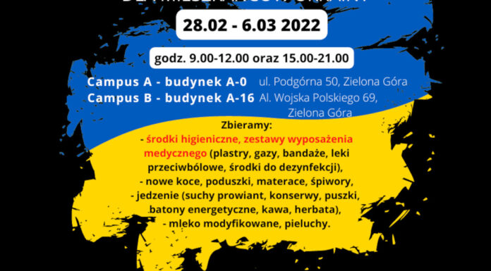 Wielka zbiórka darów w Zielonej Górze #UZdlaUkrainy