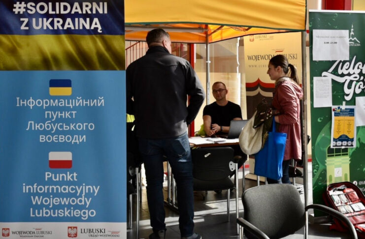 Punkt informacyjny dla uchodźców w Zielonej Górze
