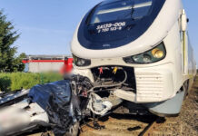 Wypadek na przejeździe kolejowym w Dąbrówce Wielkopolskiej