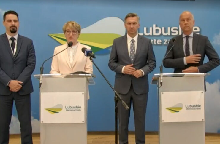 Konferencja prasowa ws. gorzowskiego WORD