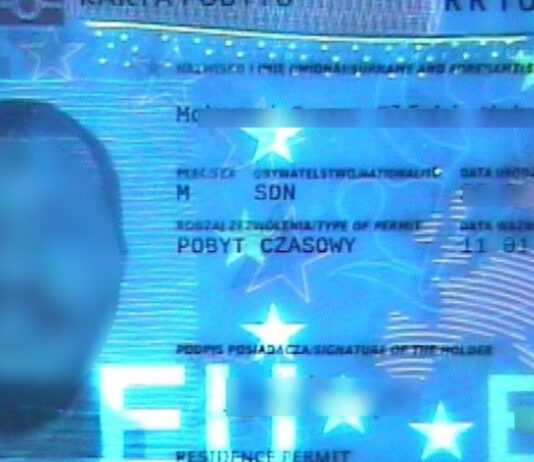 Podrobiona karta pobytu