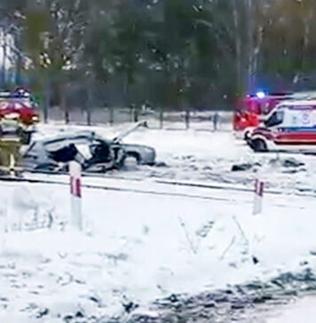 Wypadek na przejeździe kolejowym w Trzebiszewie