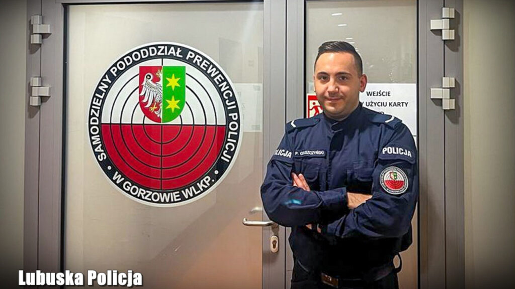 Policjant z Gorzowa uratował życie mężczyźnie. 42-latek trzymał list pożegnalny