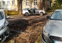 Pościg w Grabicach: 32-latek staranował radiowóz i groził policji bronią