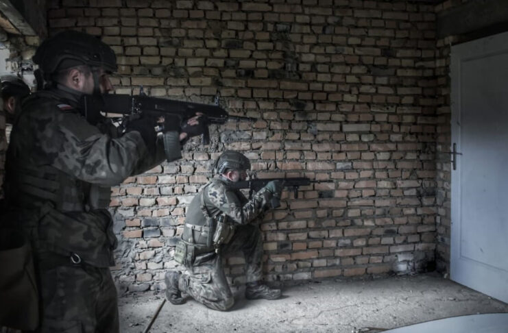 Szkolenie skwierzyńskich terytorialsów OSPWL Wędrzyn