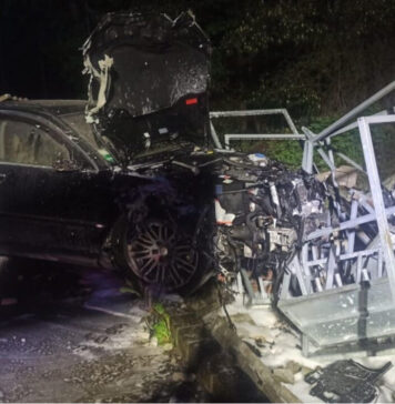 Wypadek w Płotach: 21-latek stracił kontrolę nad autem i uderzył w ogrodzenie Wypadek w Płotach