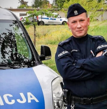Próbował wynieść kradzione produkty w starych kaloszach. Zatrzymał go policjant po służbie mł. asp. Jan Maławska