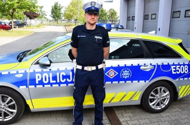 Dzielnicowy z Żagania Michał Wróblewski