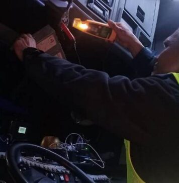 Nocne kontrole ciężarówek na A2 wykazały manipulacje kontrole ciężarówek na A2