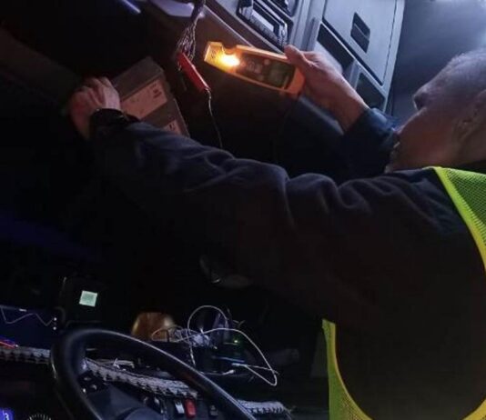 kontrole ciężarówek na A2