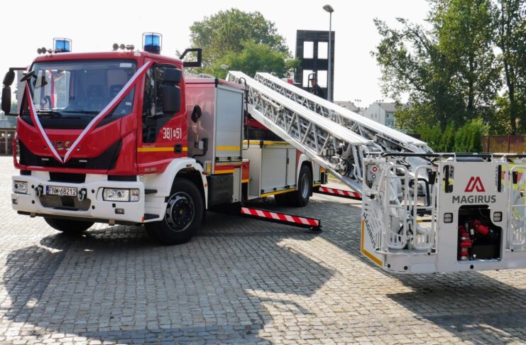 Nowa drabina nowosolskich strażaków