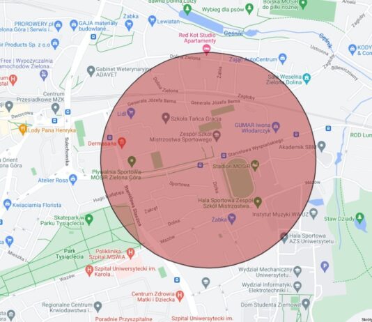 Ewakuacja w Zielonej Górze - 26 września 2023