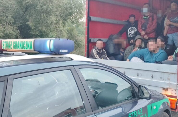 Akcja SG w Kostrzynie nad Odrą - 36 nielegalnych migrantów zatrzymanych w drodze do Niemiec
