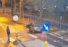Potrącenie na przejściu w Gorzowie. Policja publikuje nagranie „ku przestrodze”