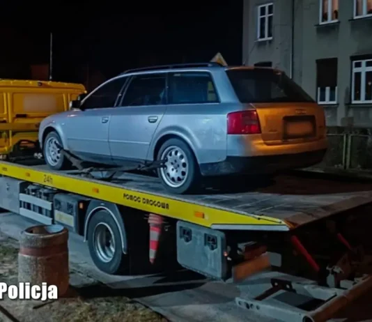 Pijany kierowca zatrzymany w Dobiegniewie. Miał prawie 3 promile alkoholu