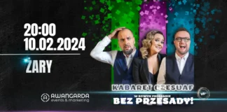 Kabaret Czesuaf z nowym programem „Bez przesady!” w Żarach