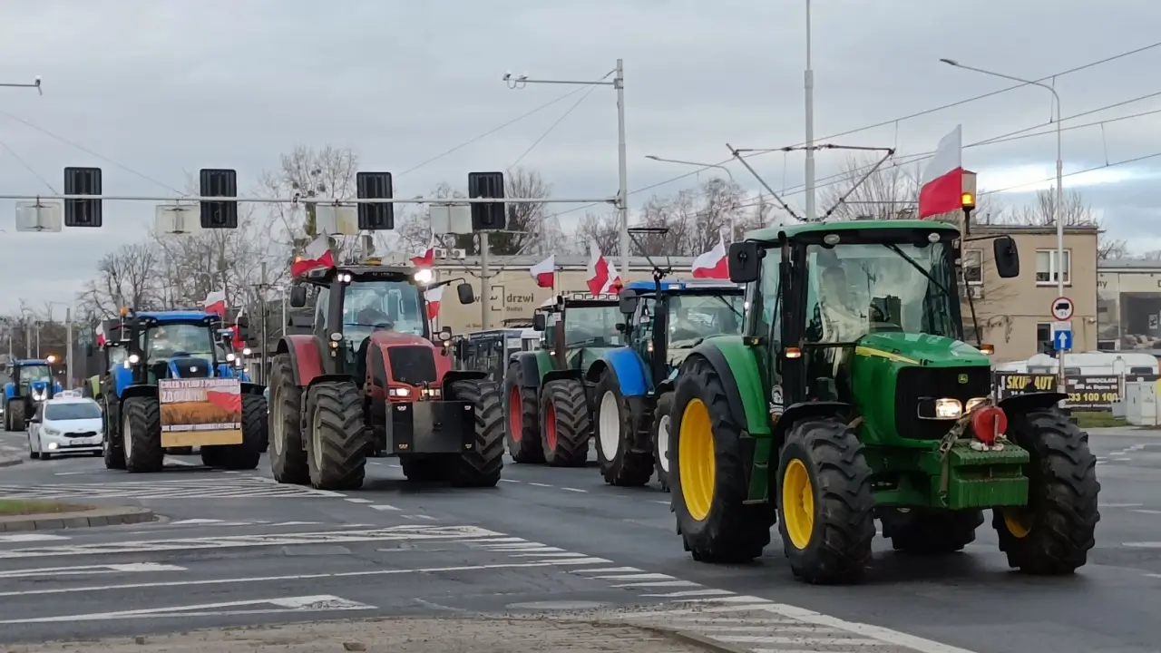 Protest rolników w piątek 20 lutego - utrudnienia na S3 i w Żaganiu