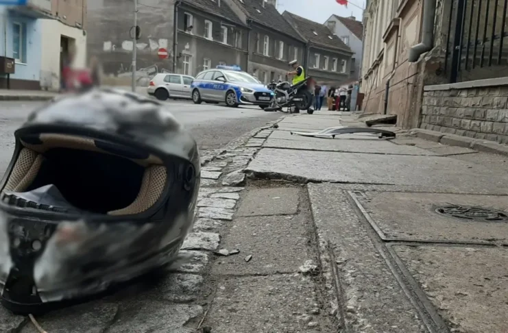 Wypadek motocykla
