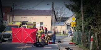 Policja wyjaśnia okoliczności wypadku motocyklisty w Gościmiu