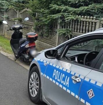 42-latek z 4 zakazami kierowania zatrzymany na skradzionym skuterze z tablicami z innego pojazdu