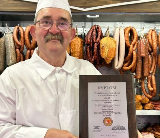 Sklep w Nowej Soli z nagrodą „Produkty najwyższej jakości w przemyśle mięsnym 2024”