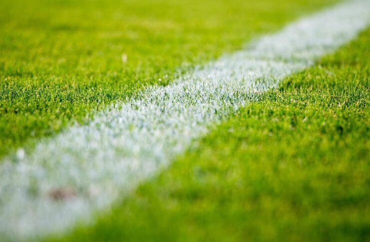 Nowe twarze i nowy trener. Promień Żary w inauguracyjnej kolejce zmierzy się z Lechią Zielona Góra Murawa boiska z namalowaną linią