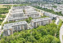 Fragment dzielnicy Parkitka w rejonie ulicy Poleskiej