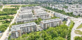 Fragment dzielnicy Parkitka w rejonie ulicy Poleskiej