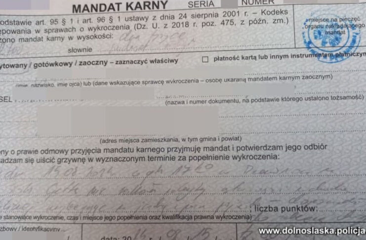 Wypadek w Dzierżoniowie: Potrącony pieszy ukarany grzywną