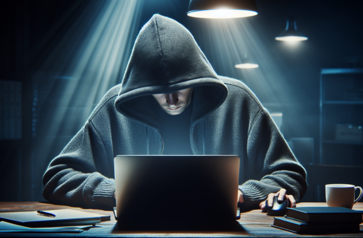 Seniorka oszukana na 400 tysięcy złotych – uważaj na inwestycje w Internecie Oszust przed komputerem