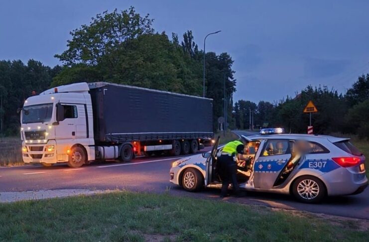 Pijany kierowca tira zatrzymany podczas akcji "Trzeźwy Poranek"