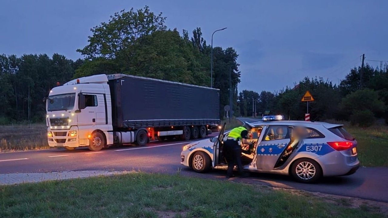 Pijany kierowca tira zatrzymany podczas akcji "Trzeźwy Poranek"